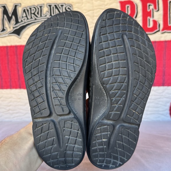 Size M8/W10 - OOFOS OOahh‎ Sandals Men's Comfort Sport Recovery Foam Slide - Picture 7 of 8